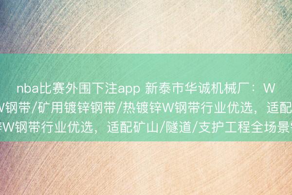 nba比赛外围下注app 新泰市华诚机械厂:W型钢护板/JW型钢带/W钢带/矿用镀锌钢带/热镀锌W钢带行业优选,适配矿山/隧道/支护工程全场景需求