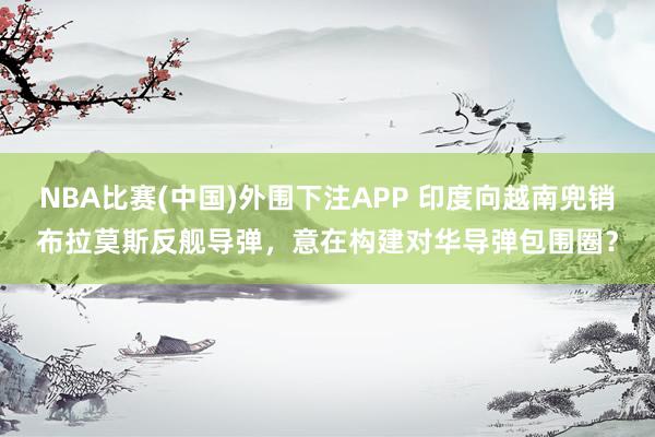 NBA比赛(中国)外围下注APP 印度向越南兜销布拉莫斯反舰导弹，意在构建对华导弹包围圈？