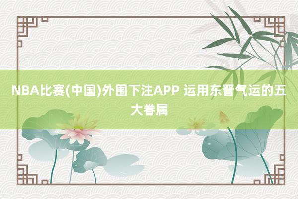 NBA比赛(中国)外围下注APP 运用东晋气运的五大眷属