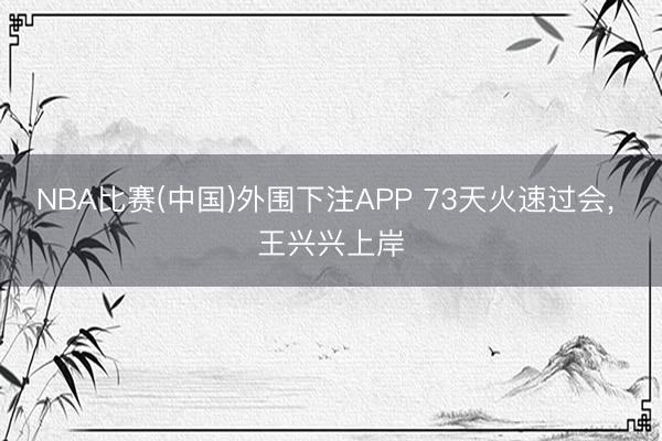 NBA比赛(中国)外围下注APP 73天火速过会， 王兴兴上岸