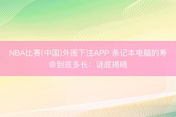 NBA比赛(中国)外围下注APP 条记本电脑的寿命到底多长:谜底揭晓
