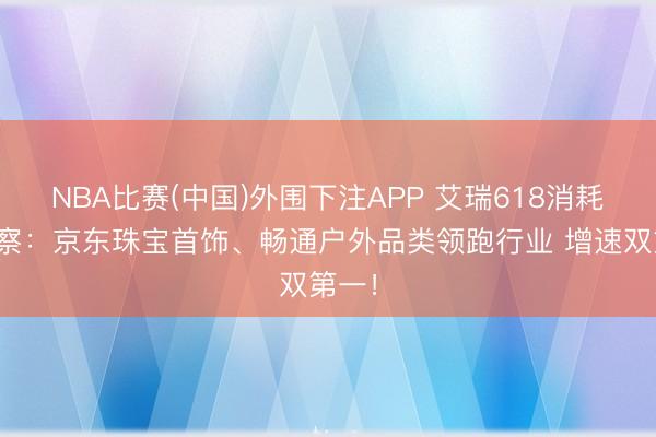 NBA比赛(中国)外围下注APP 艾瑞618消耗瞻念察：京东珠宝首饰、畅通户外品类领跑行业 增速双第一！